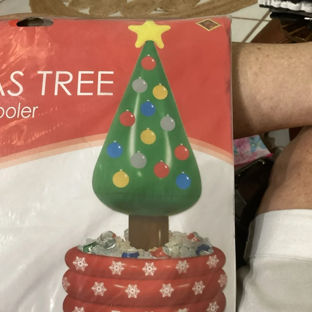 Beistle Christmas Tree Inflatable Cooler 2012 4 1/2 Ft